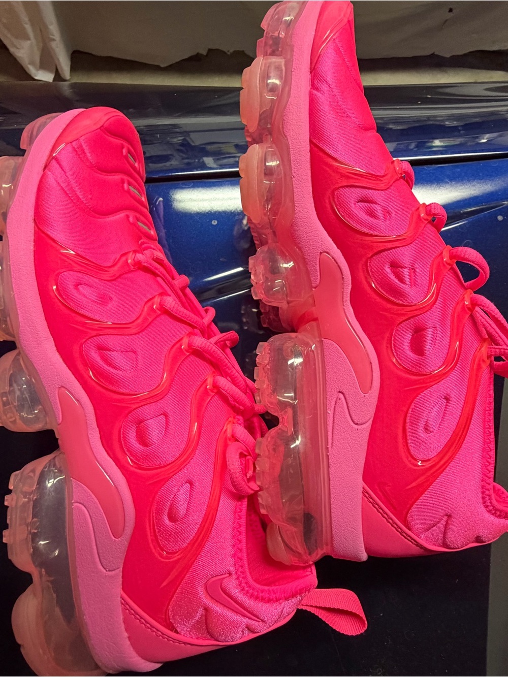 Women’s Hot Pink VaporMax-style Air Cushion Sneakers Nike - Picture 5 of 6